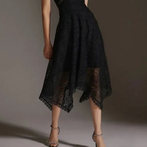 NWT ANTHROPOLOGIE BLACK DRESS Lace.NEW WITH TAGS - Picture 4 of 15